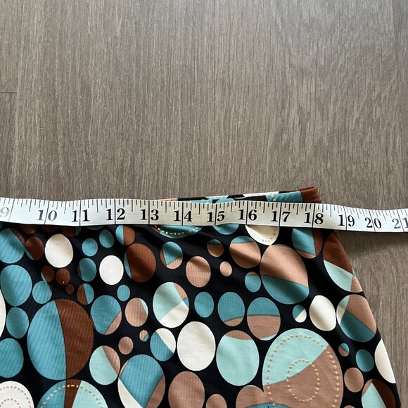 Kim & Co. Circular Multi-Colour Pattern Midi Skirt - Picture 6 of 12